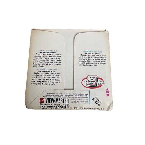 GAF View-Master Showtime Lassie and Timmy 3 Reel Packet B474 - Picture 5 of 14